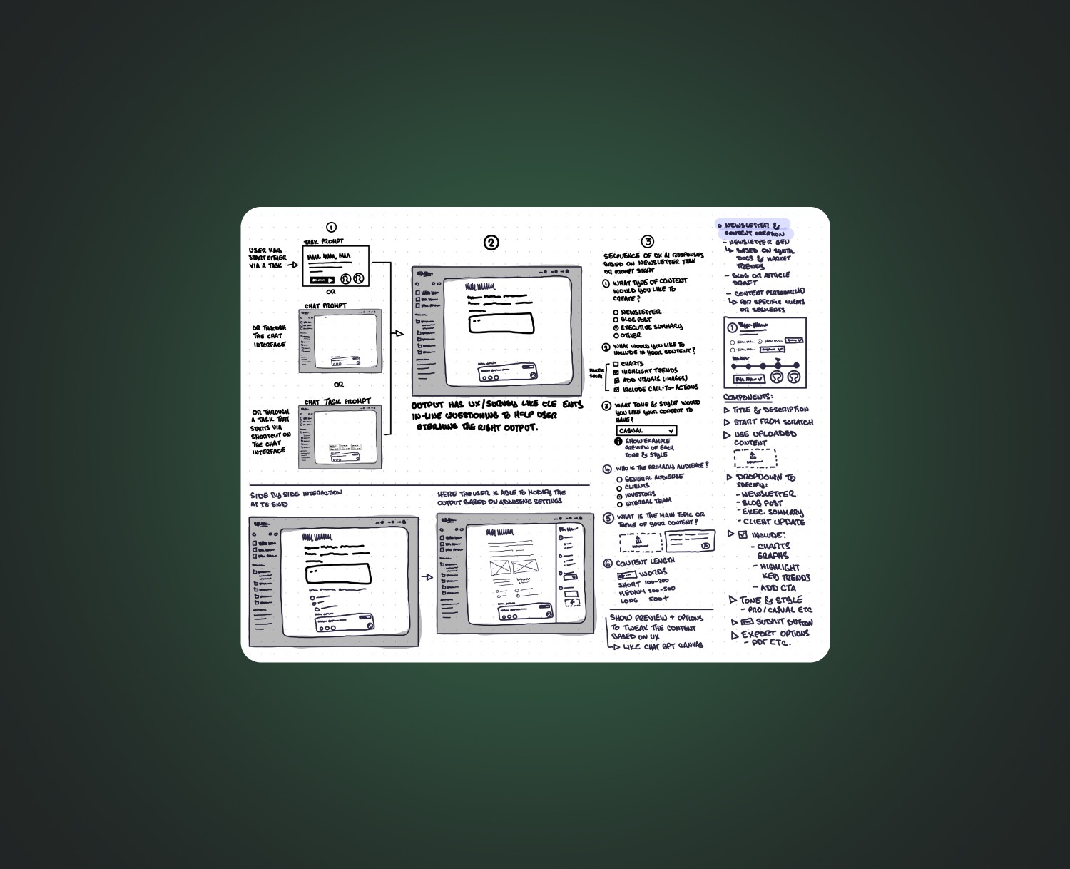 SigTech Magic wireframes and information architecture exploration