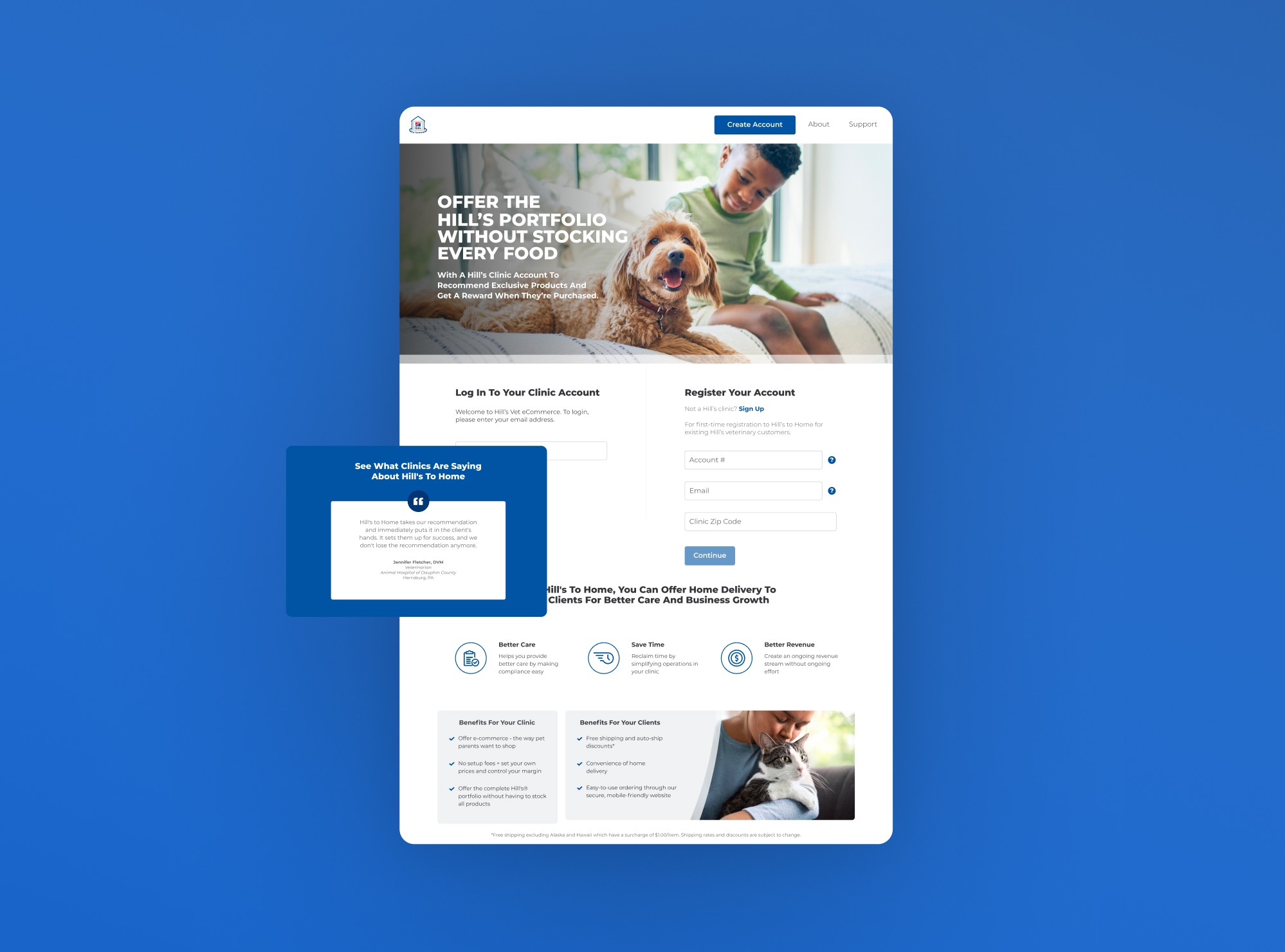 Colgate Palmolive / Hills to Home wireframes and information architecture exploration