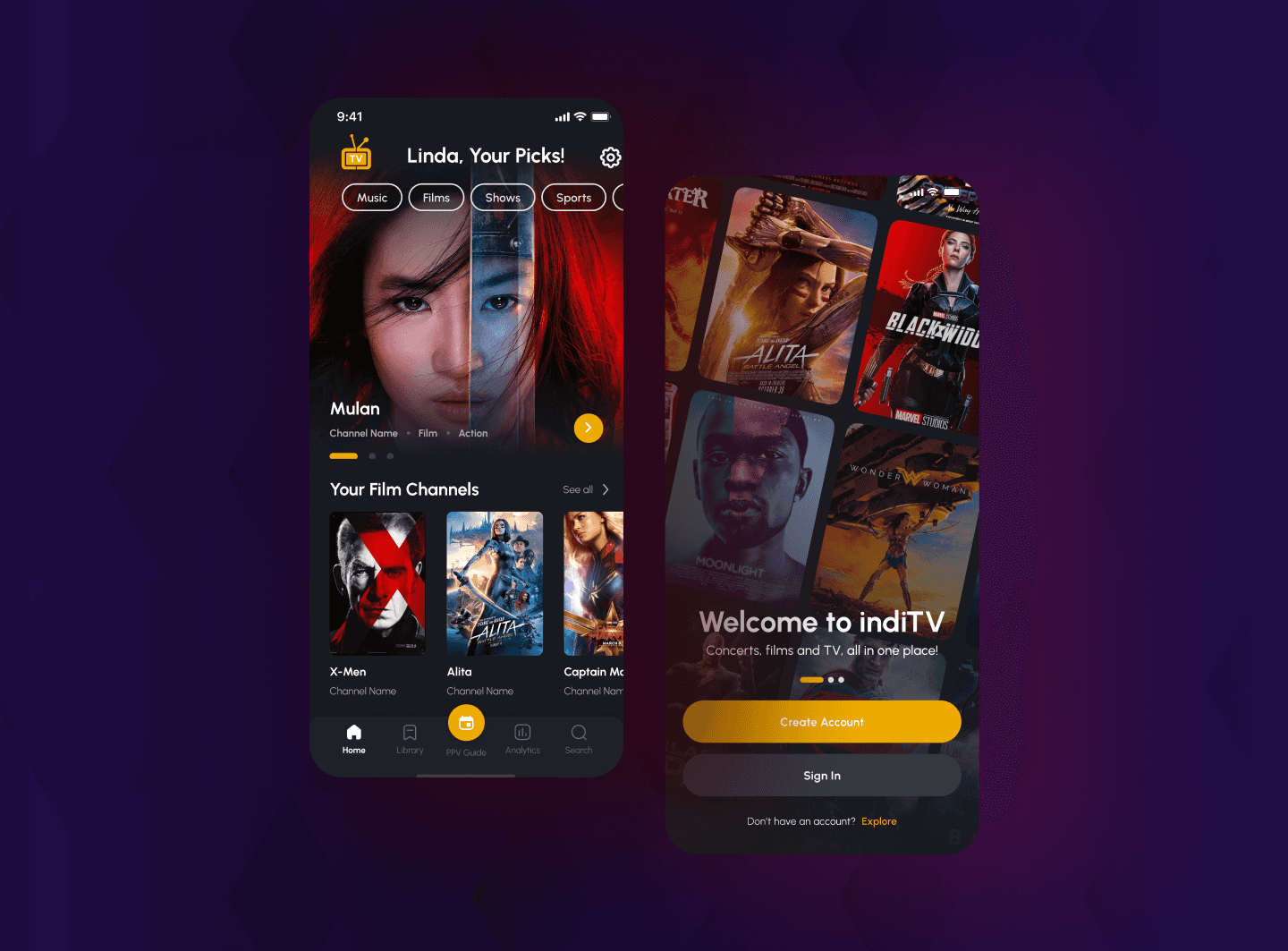 IndiTV redesign overview composition