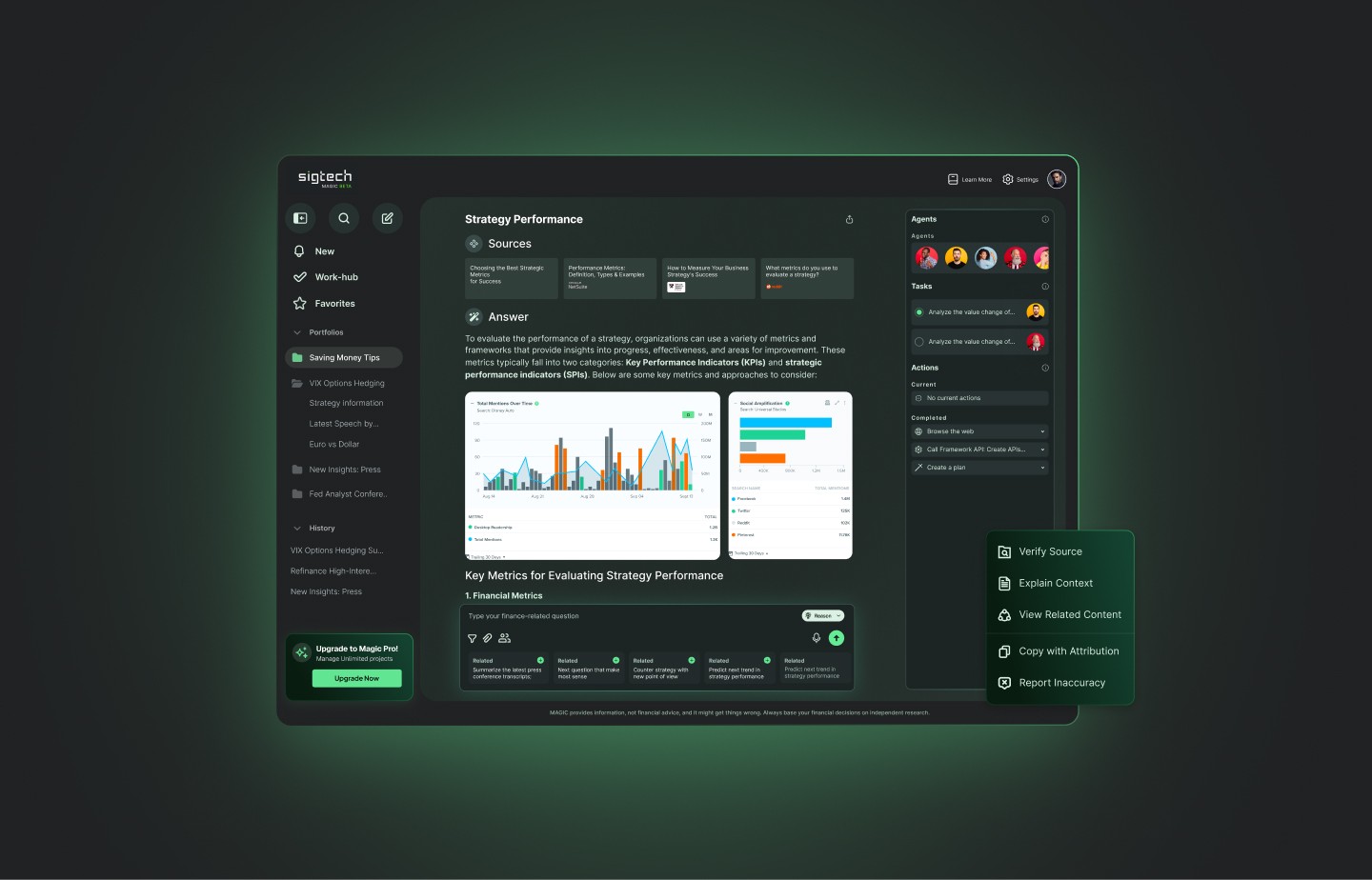 SigTech Magic redesign overview composition