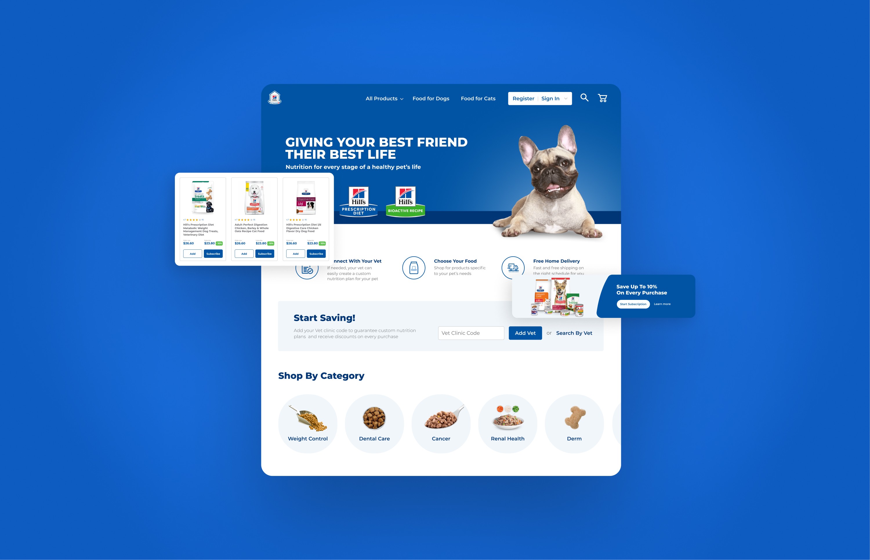 Colgate Palmolive / Hills to Home redesign overview composition
