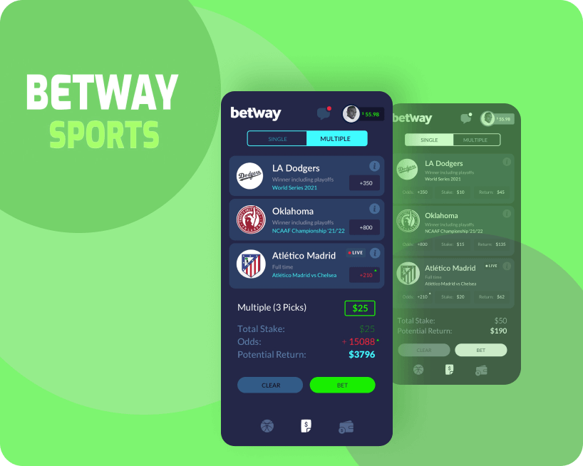 Betway Sportsbook Betslip